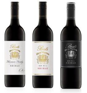 Trio of Best's Wines Shiraz