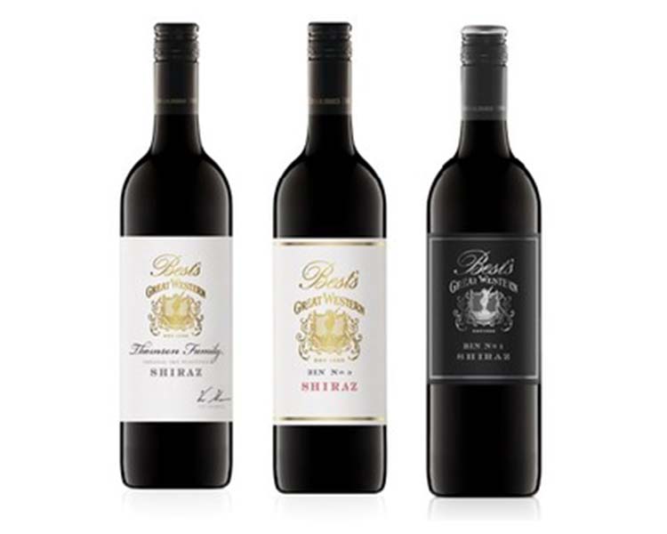 Trio of Best's Wines Shiraz