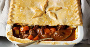 Slow Cooked Beef and Red Wine Pie