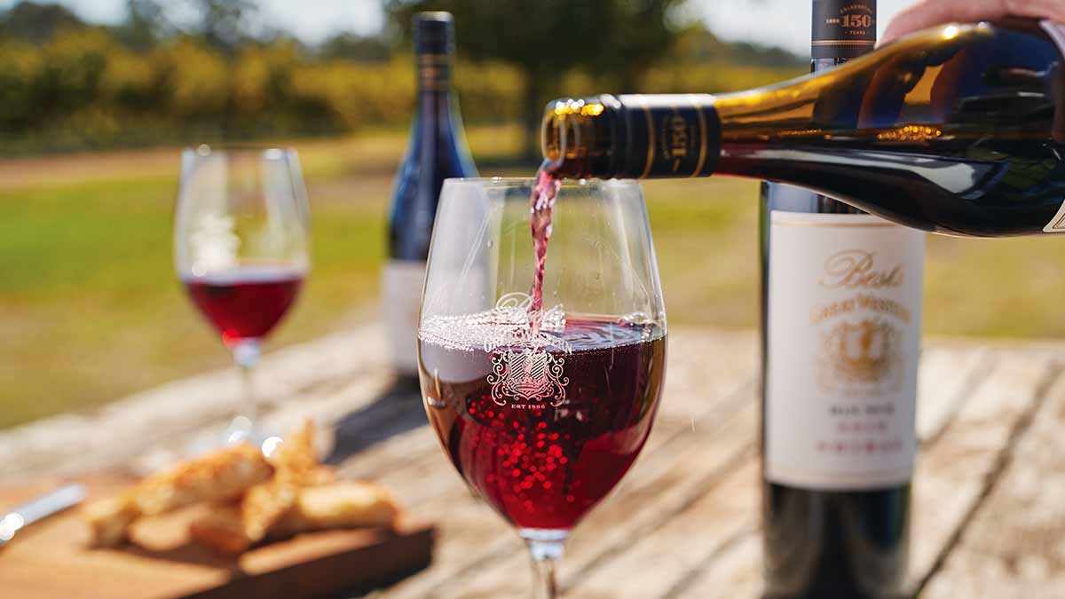 Serving red wines over summer