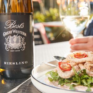 Bests Great Western Riesling served with Calamari